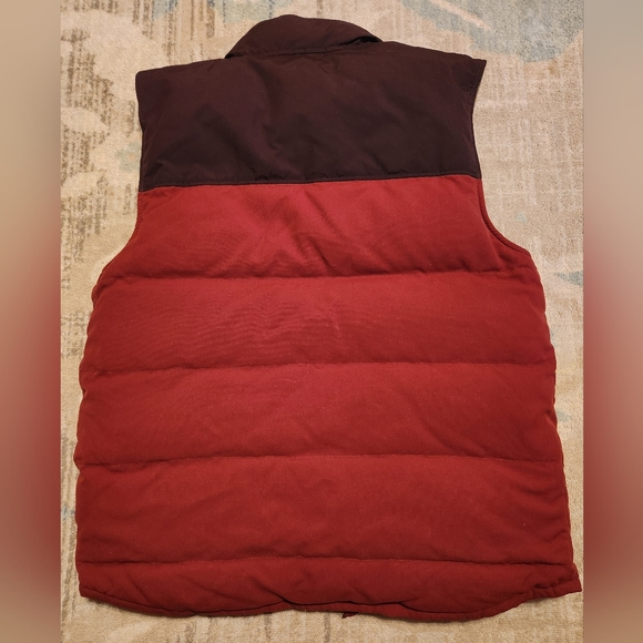 Mens Patagonia Reversible Bivy Down Vest. DarkRed/Tan. Sz Med. Great condition. - Picture 4 of 10